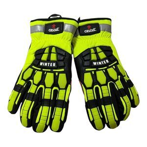 Cestus Deep III Pro Winter Work Gloves XL 11 Hi-Vis Impact Protective Insulated